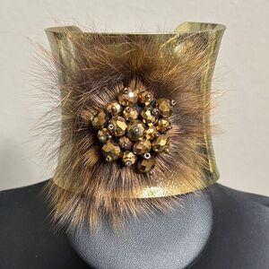 Jennifer Lopez Cuff Bracelet Furry Statement